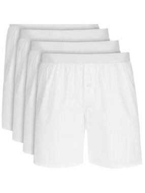 Club Room Men's 4-Pk Cotton Boxers, White, XL 38-40